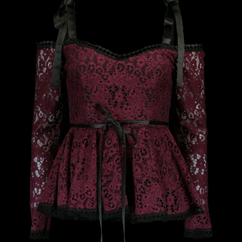 Alexis Burgundy Krysten Top M
